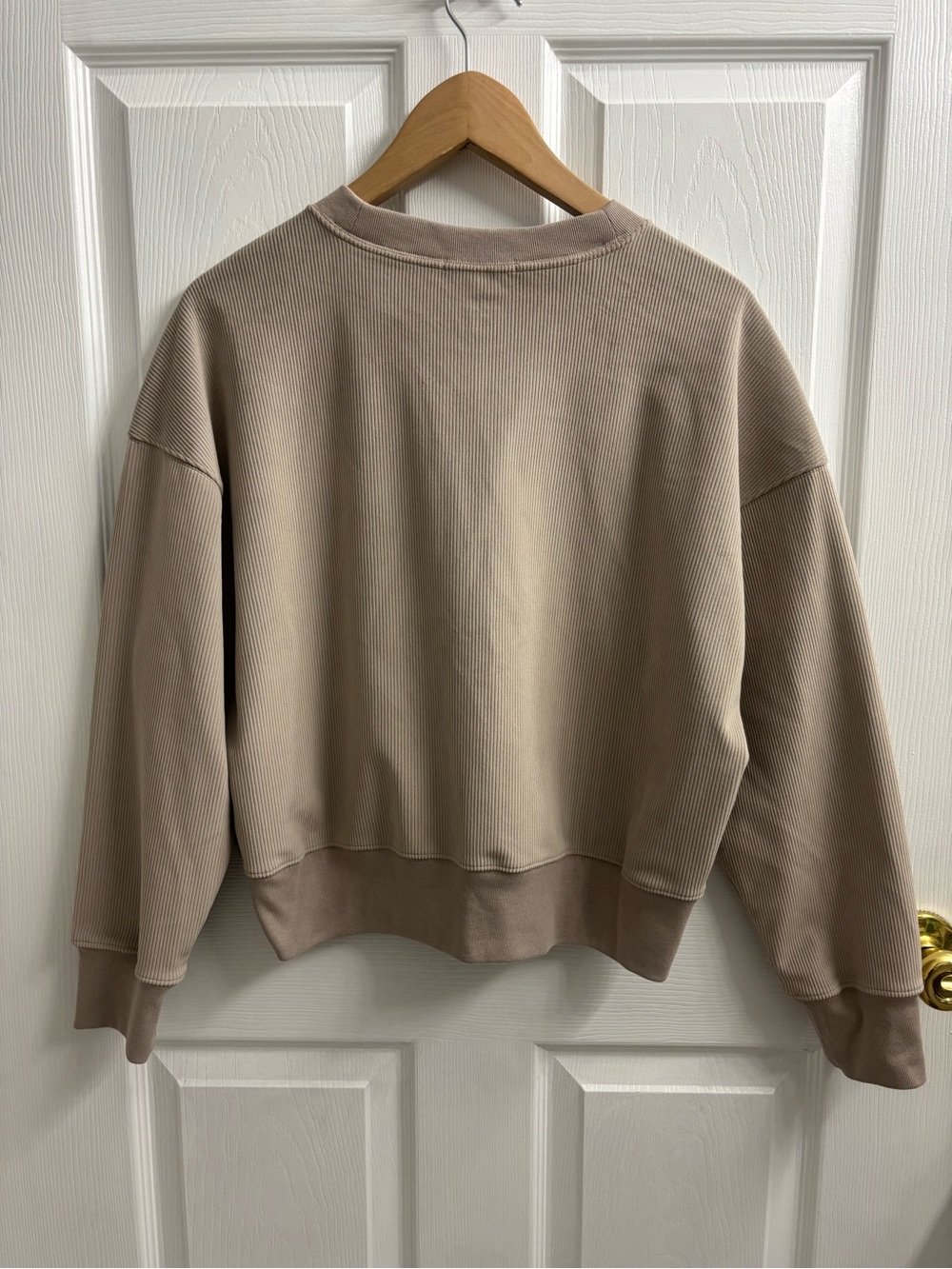 YPB Lounge Set Abercrombie & Fitch Tan Small Sweatpants Sweatshirt Casual Taupe - Picture 4 of 7